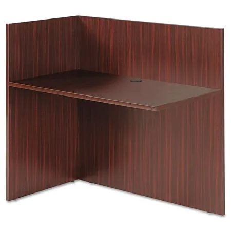 Alera Valencia Reversible Reception Return 44.13w x 23.63d x 41.5h Mahogany