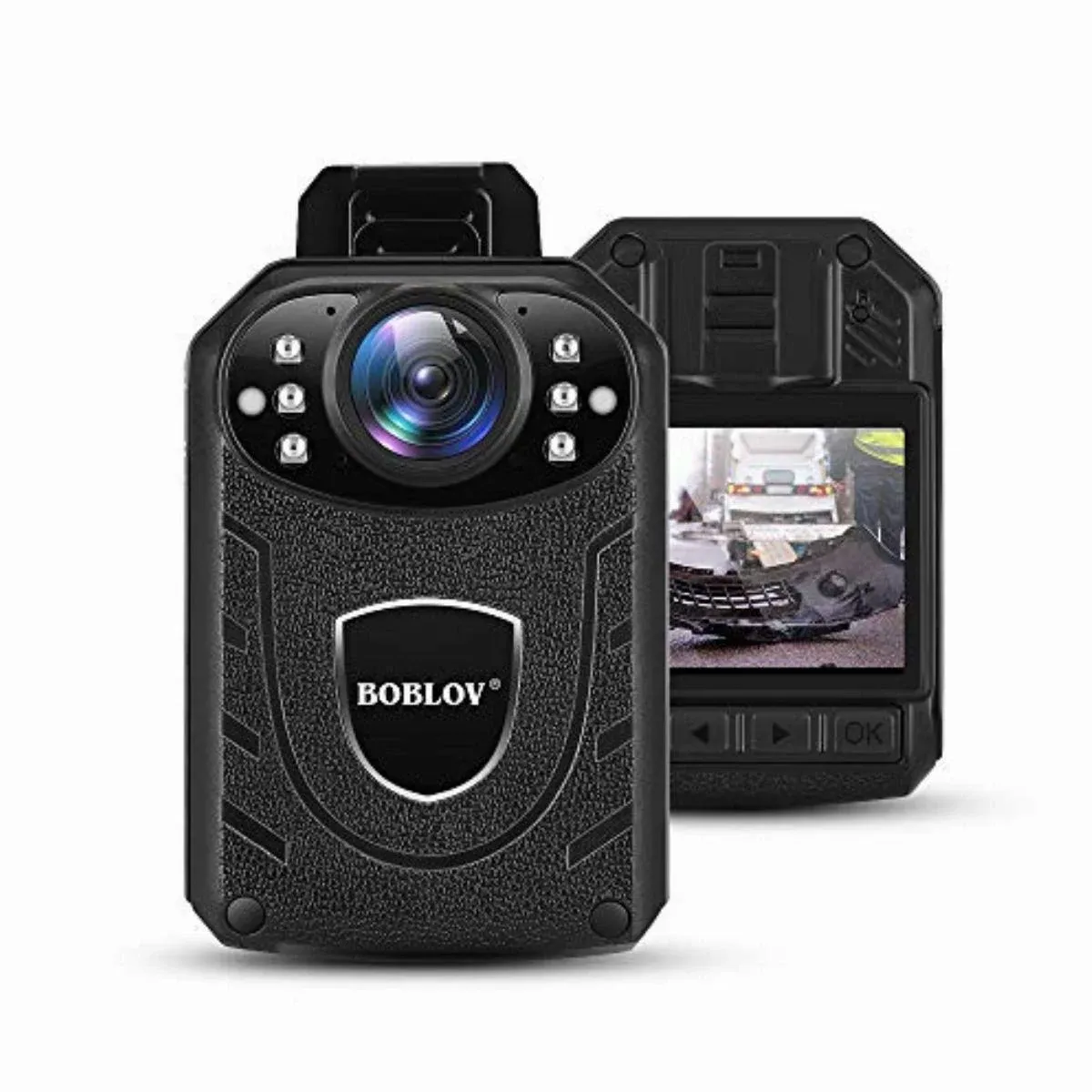 Boblov Kj21 Body Camera, 1296P Body Wearable Camera Support Memory Expand Max 128G 8-10Hours Recording Body Camera Lightweight And Portable Easy To Operate Clear Nightvision(128Gb Card)