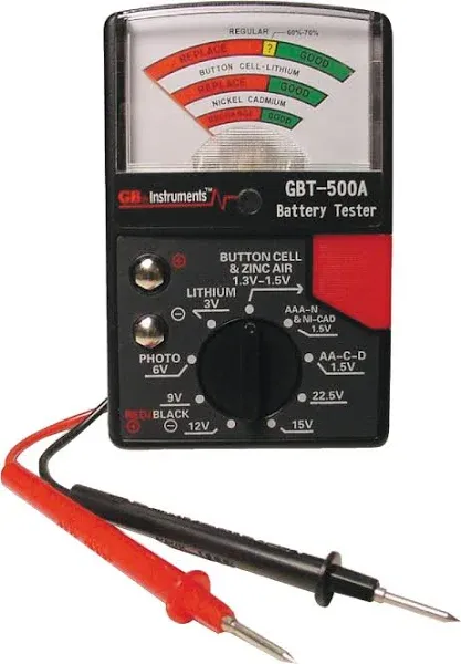 Gardner Bender Gbt-500a Analog Battery Tester