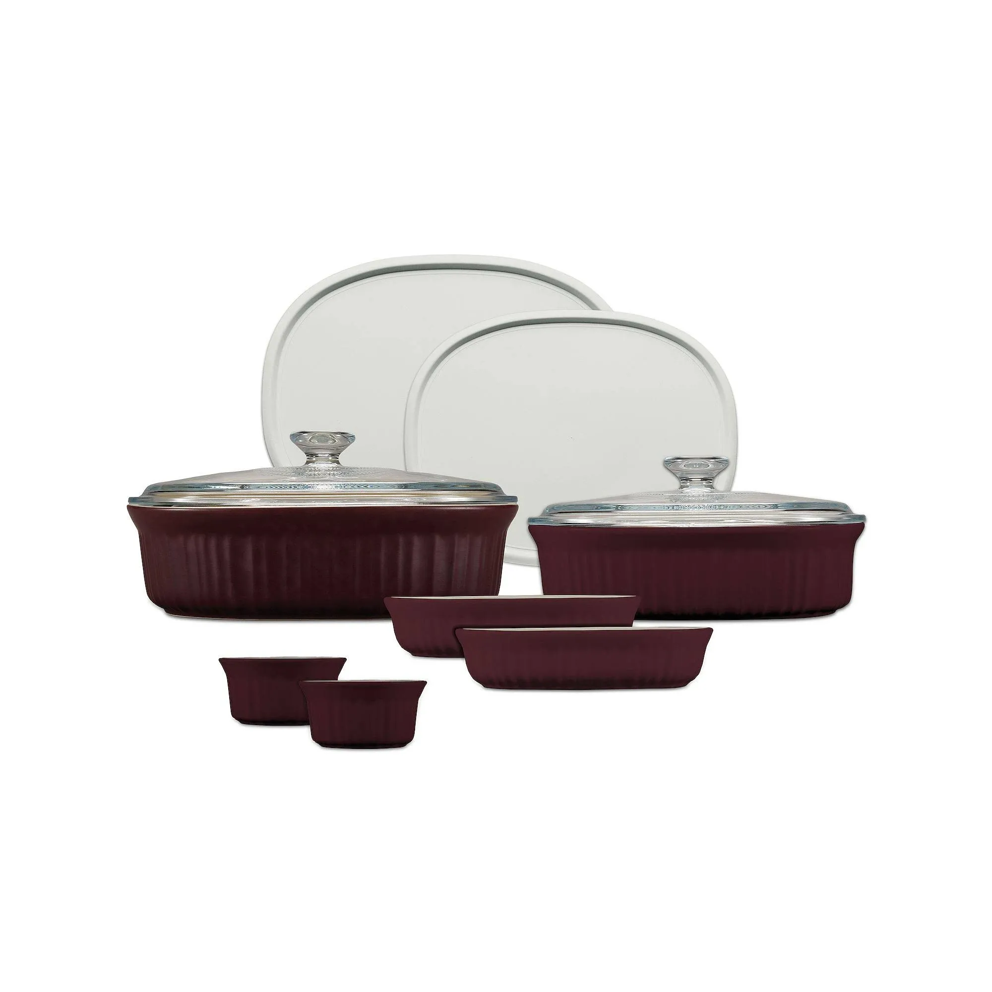 Corningware 10-Piece Bakeware Set (French Colors) | Cabernet