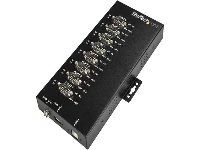 StarTech.com 8-Port Industrial USB to RS-232/422/485 Serial Adapter - 15 kV ESD Protection - USB to Serial Adapter