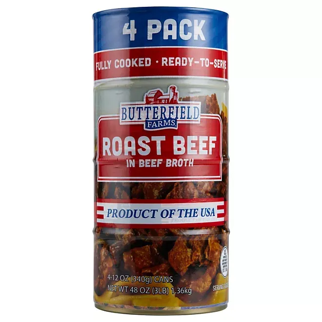 Butterfield Farms Roast Beef in Beef Broth (12 oz., 4 pk.)