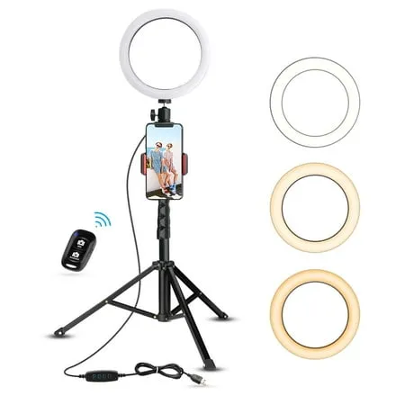 Selfie Ring Light with Tripod Stand and Cell Phone Holder