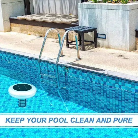 Airthereal Solar Pool Ionizer - Floating Water Cleaner and Pool Purifier Keeps Water Clear, Algae Free in Pool, Reduces Chlorine Usage by 85%, Suitable for Fresh and Salt Water Pools & Spas (2-Pack)