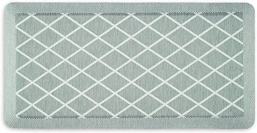 Martha Stewart 19" x 39" Miles Air Kitchen Mat Green