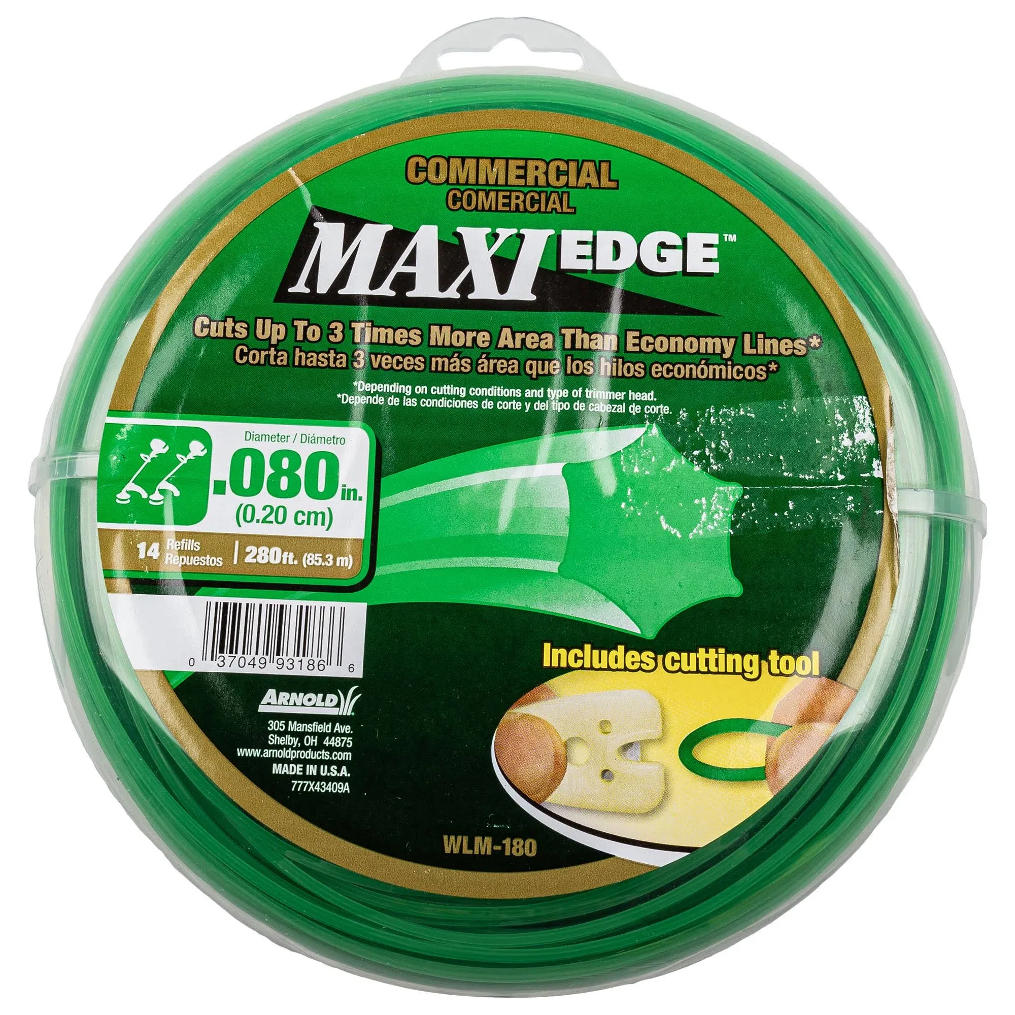 Arnold 280-Ft. .080 Maxi Edge Trimmer Line WLM-180