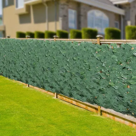 Artificial Ivy Privacy Fence Screen Faux Ivy Hedge Leaf Vine Wall Screen 1m*3m