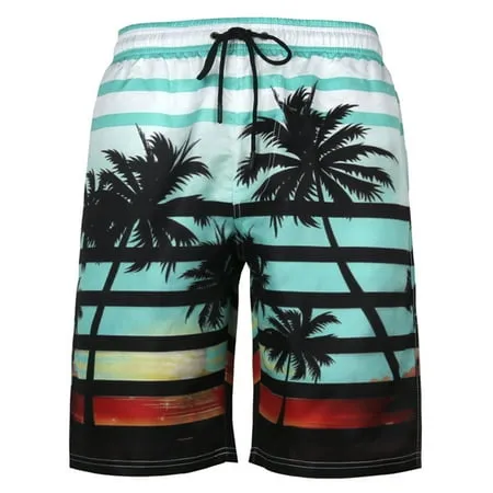 Niuer Mens Swim Trunks with Pockets Beach Swimwear Quick Dry Elastic Waistband Camo Board Shorts Surfing Bathing Suits