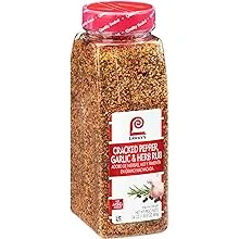 Lawry's Cracked Pepper, Garlic & Herb Rub, 24 oz - One 24 Ounce Container of Garlic Pepper Rub for a Peppery Spicy Flavor, Perfect Seasoning for Beef and PorkLawry's Cracked Pepper, Garlic & Herb Rub, 24 oz - One 24 Ounce Container of Garlic Pepper Rub f