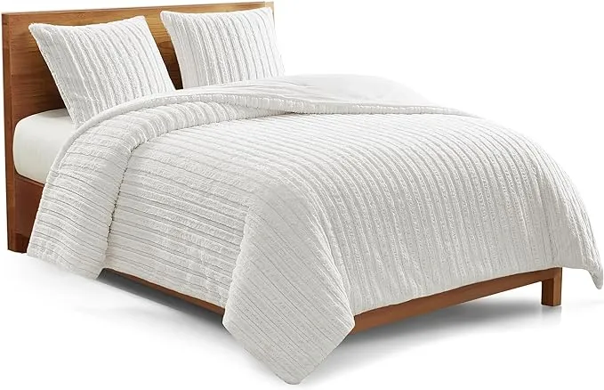 UGG Kenzie King Line Textured Plush Comforter & Sham Set