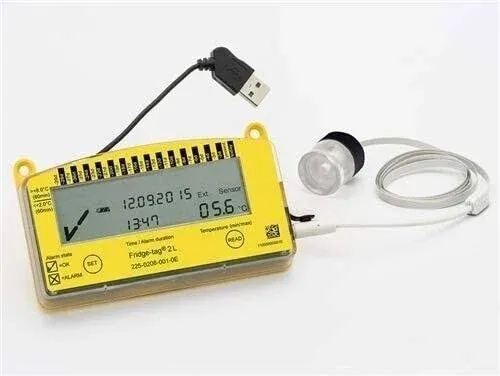 Fridge Tag 2L Vaccine Monitoring Data Logger (REFRIGERATOR VERSION), VFC Complia