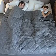 Homesmart King Size Weighted Blanket - The Original Split Weight Couples Blanket ...