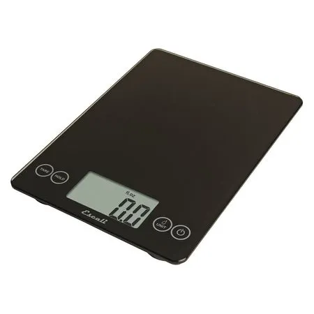 Scale,Digital,Glass,15 lb./7kg,Black