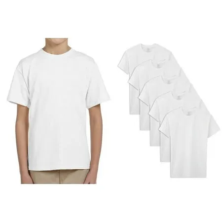 Fruit of the Loom Boys' White Crew Undershirts