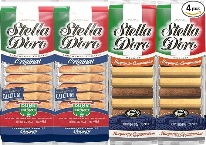 Stella D'oro Margherite Combination & Original Breakfast Treats Variety 4 Pack