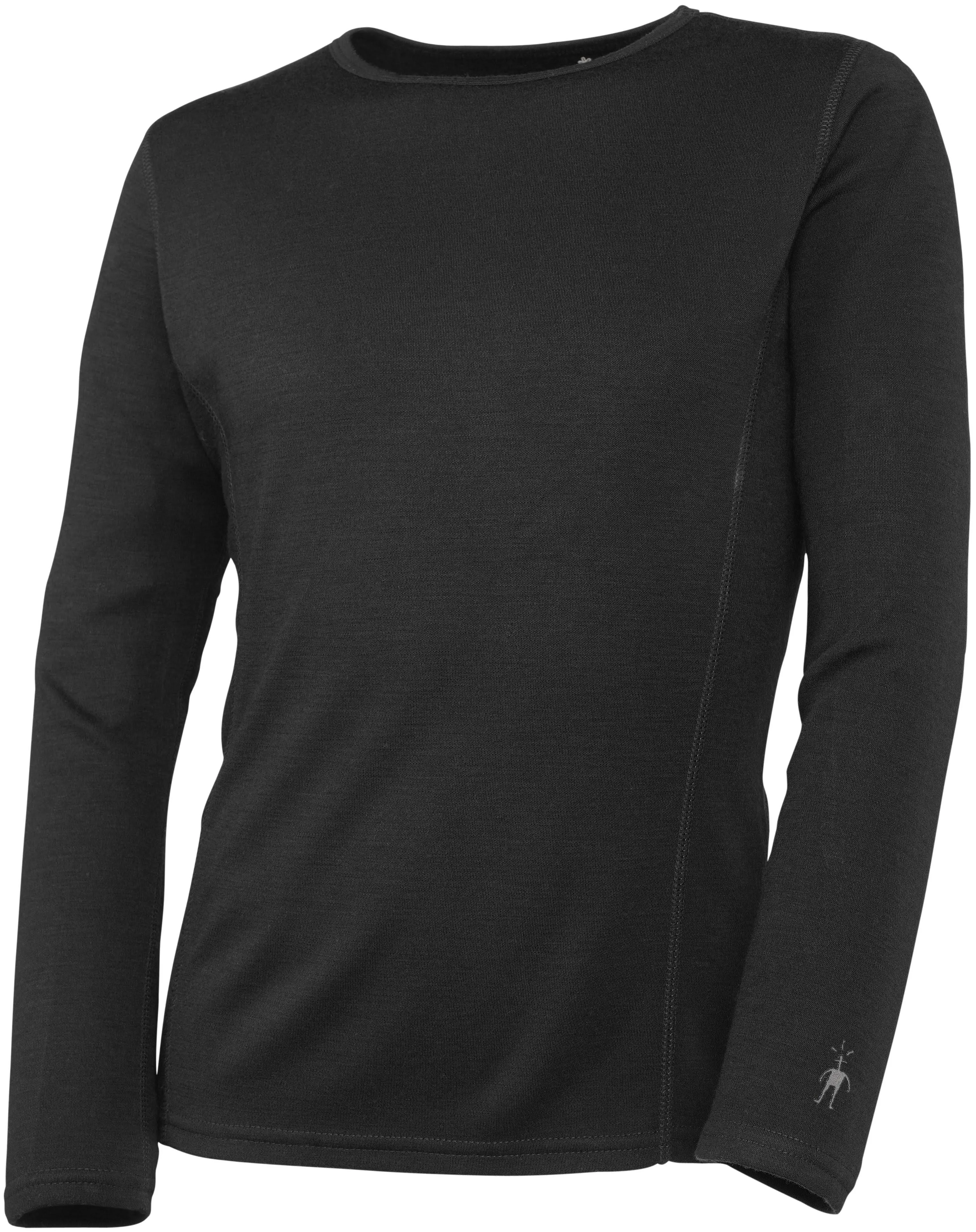 Smartwool Kids' Merino 250 Base Layer Crew, Black, Large