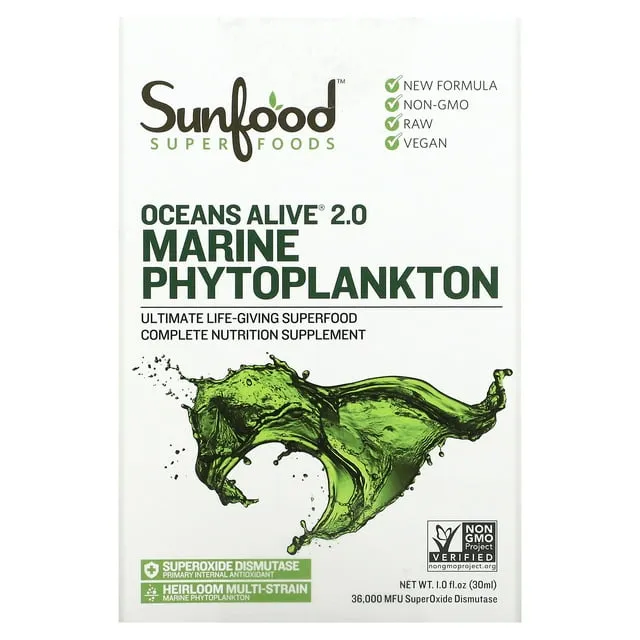 Sunfood Superfoods Phytoplankton Marine 1oz