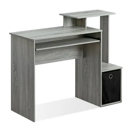 Furinno Econ Multipurpose Home Office Computer Writing Desk, French Oak Grey