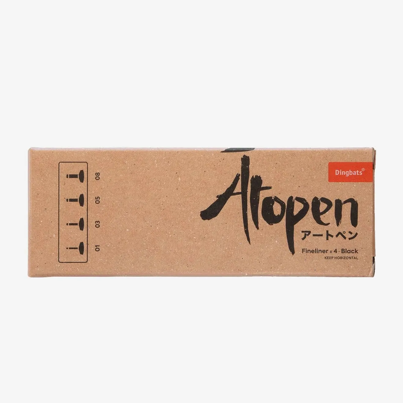 Dingbats Atopen Fineliner 4pc Set - 01 03 05 08 Black