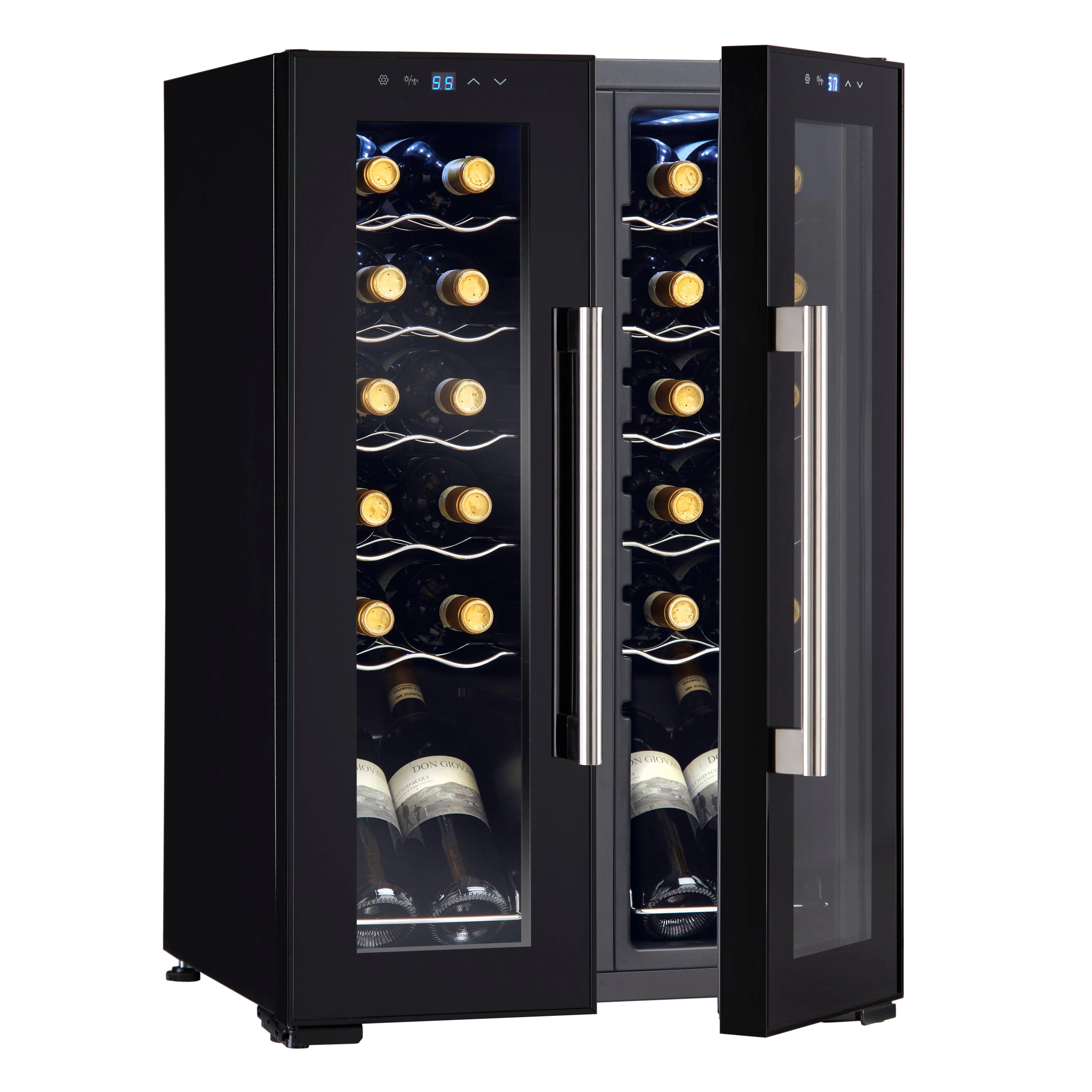 Wine Enthusiast 24-Bottle French Door Dual-Zone Compressor Wine Cooler