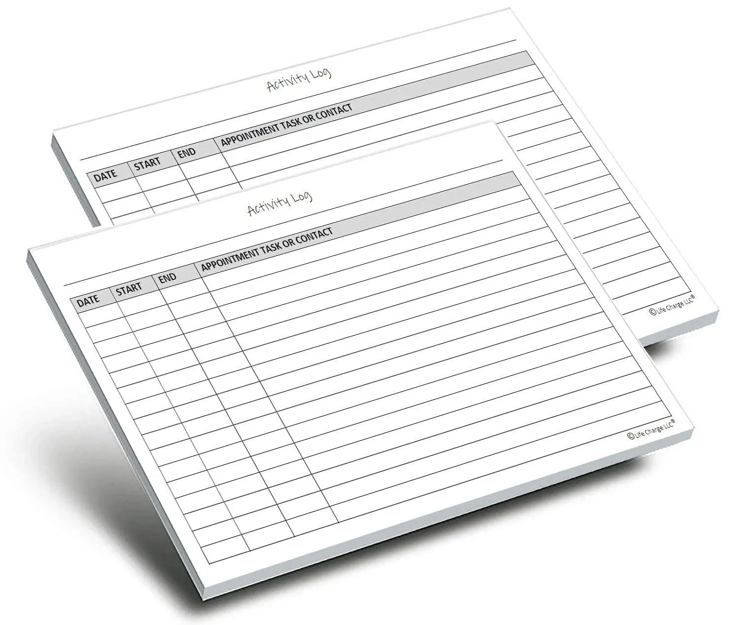 Activity Log Notepads(2 Pack, 50 Pages Each) Pad Planners to List a Task, 