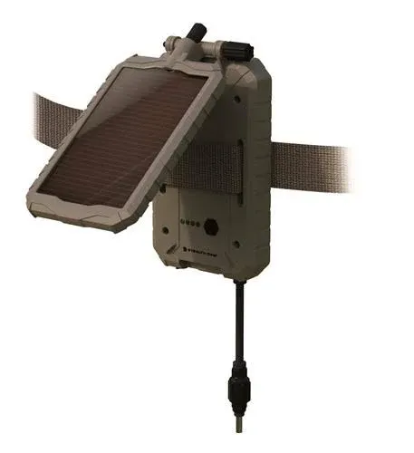 Stealth Cam Durable Sol-Pak Solar Battery Pack | 12V Solar Power Panel, Rechargeable Battery & 10ft Insulated Cable | Compatible with All Wireless/Cellular Trail Cameras