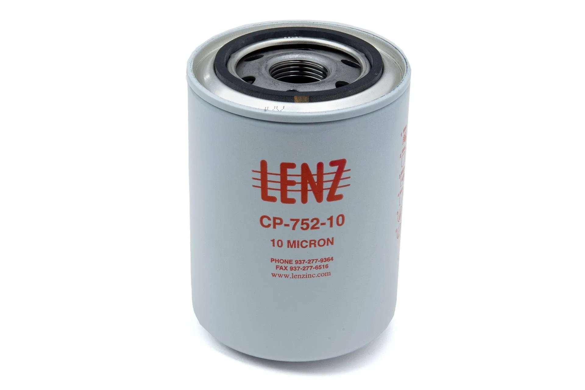 Lenz Replacement Filter Element - 10 Micron Hydraulic Filter Canister - Hydraulic Return Filter, 20 Max GPM, 200 Max PSI, 1”-12 UNF Thread Size - Spin-on Replacement Filter for Hydraulic Systems, 1 lb