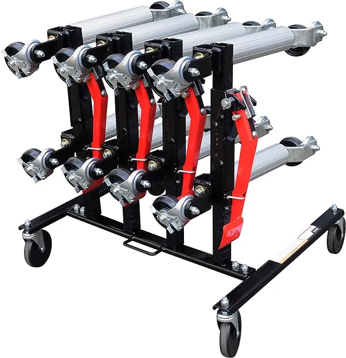 Sunex 7709 Car Dolly Rack, 4-Dolly Capacity,Black