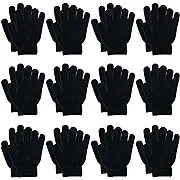 Cooraby 12 Pairs Kids Winter Magic Gloves Children Stretchy Warm Magic Gloves Boys or Girls Knit Gloves