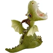 Top Collection Miniature Fairy Garden and Terrarium Statue Mini Dragon Roaring