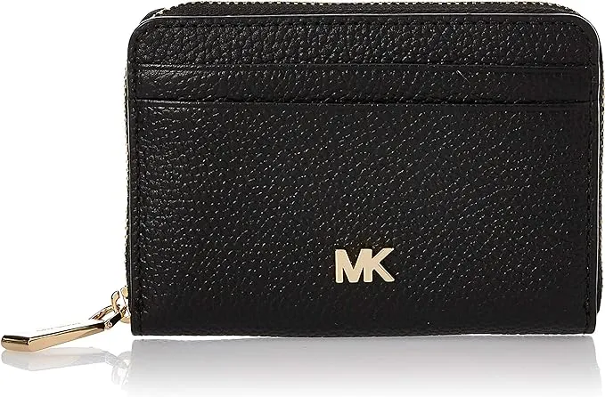 Michael Kors Jet Set Travel Large Trifold Leather Wallet, Black