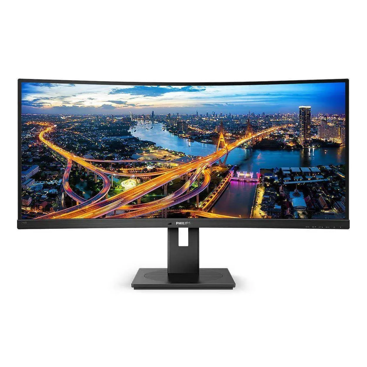 Philips Ultrawide 346B1C 34&#034; WQHD Curved Screen WLED LCD Monitor - 21:9 -