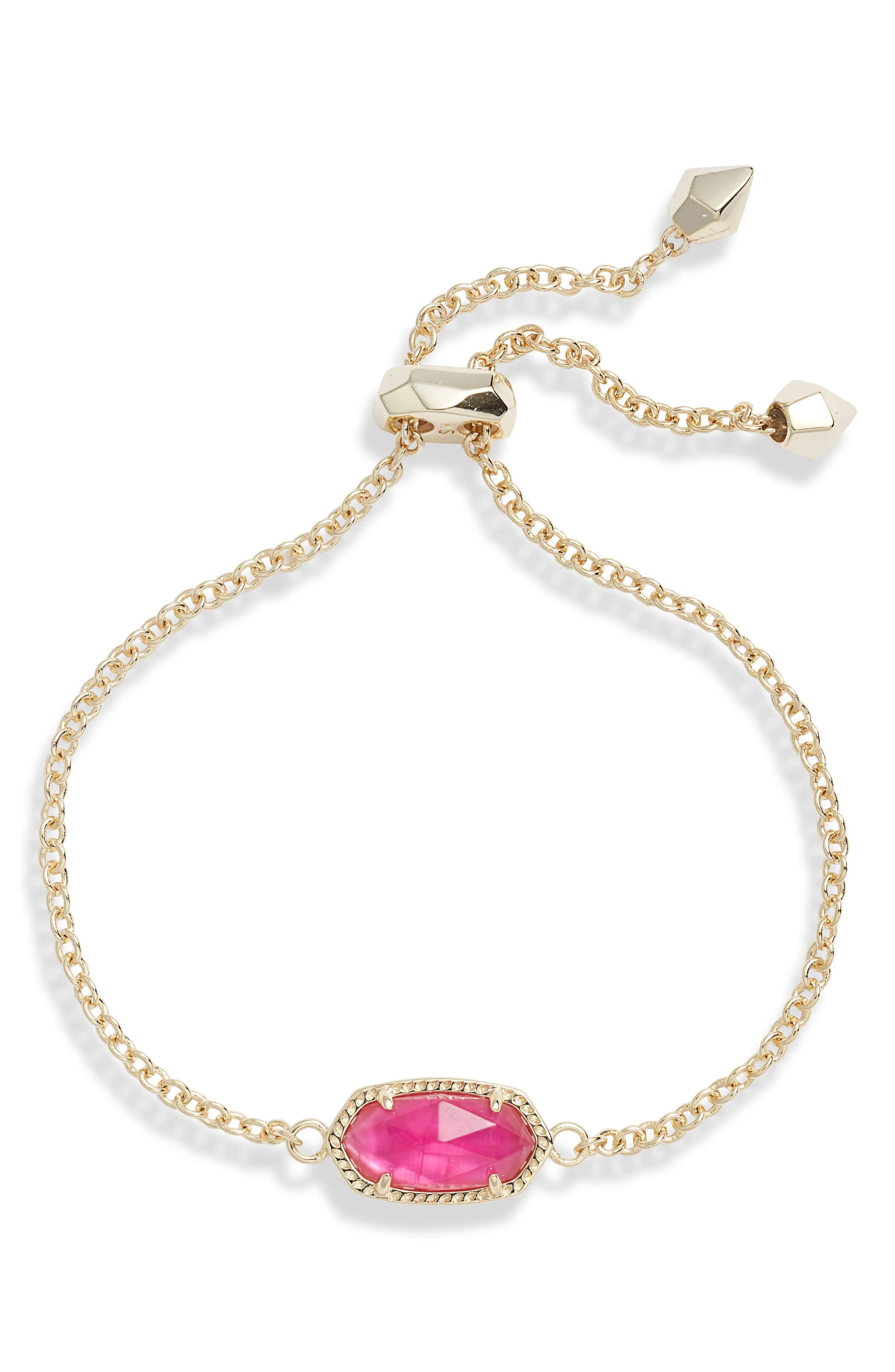 Kendra Scott Elaina Gold Chain Bracelet in Azalea Illusion