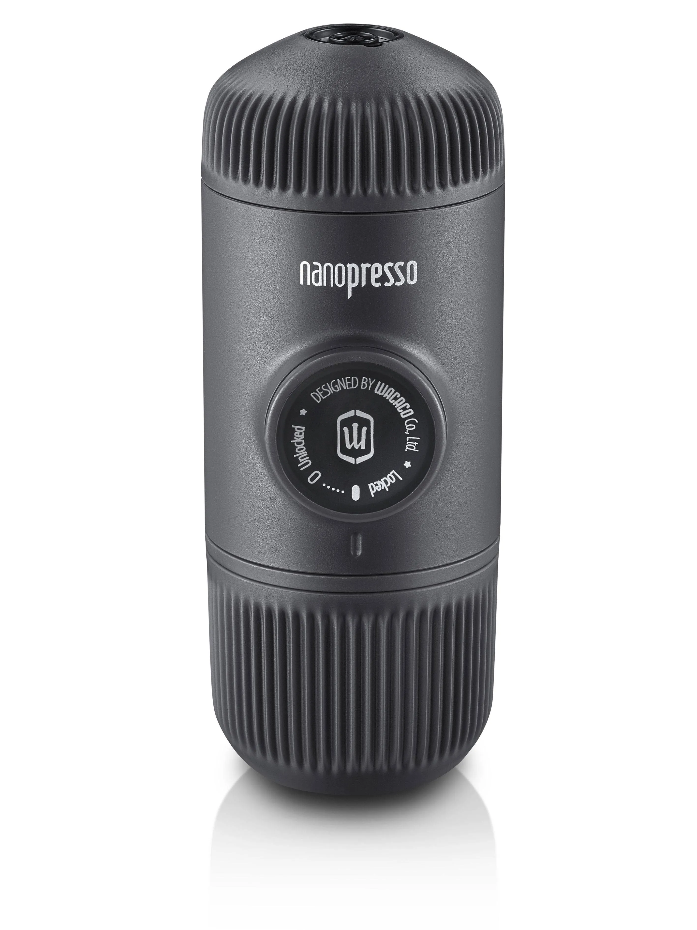 WACACO Nanopresso Portable Espresso Maker, Upgrade Version of Minipresso, 18 Bar Pressure, Small Travel Coffee Maker, Manually Operated. Perfect for Kitchen and Office