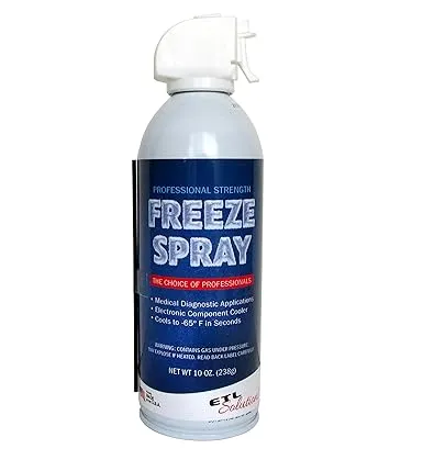 ETL Solutions Professional Strength Medical Freeze Spray, Cools Down to -65°F in Seconds, 10oz (283ml)