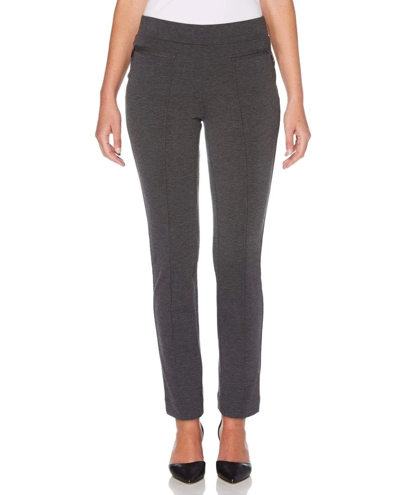 Petite Ponte Knit Slim Leg Pant - Comfort Fit