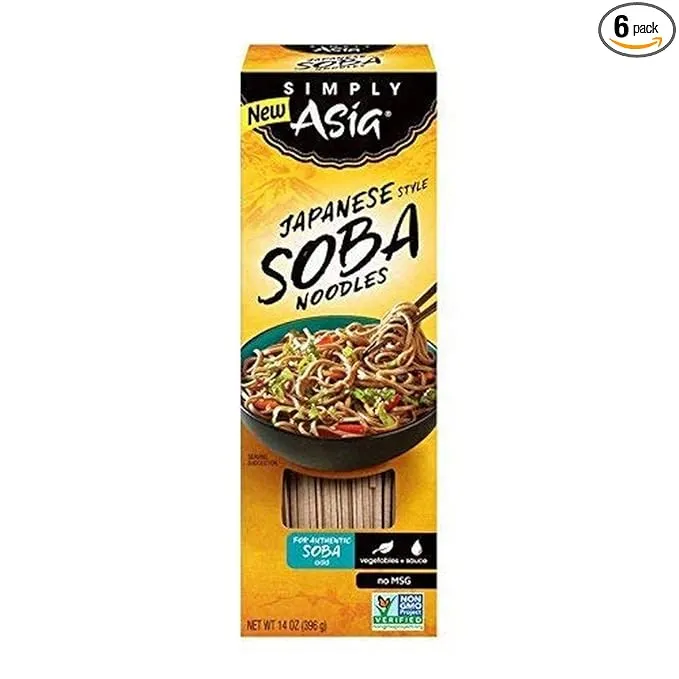 Simply Asia Japanese Style Soba Noodles, 14 oz (Pack of 6)