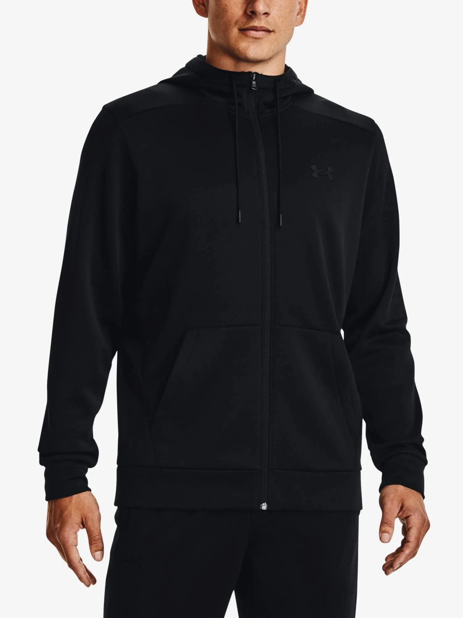 Under Armour Men's Armour Fleece Full-Zip Hoodie Black M