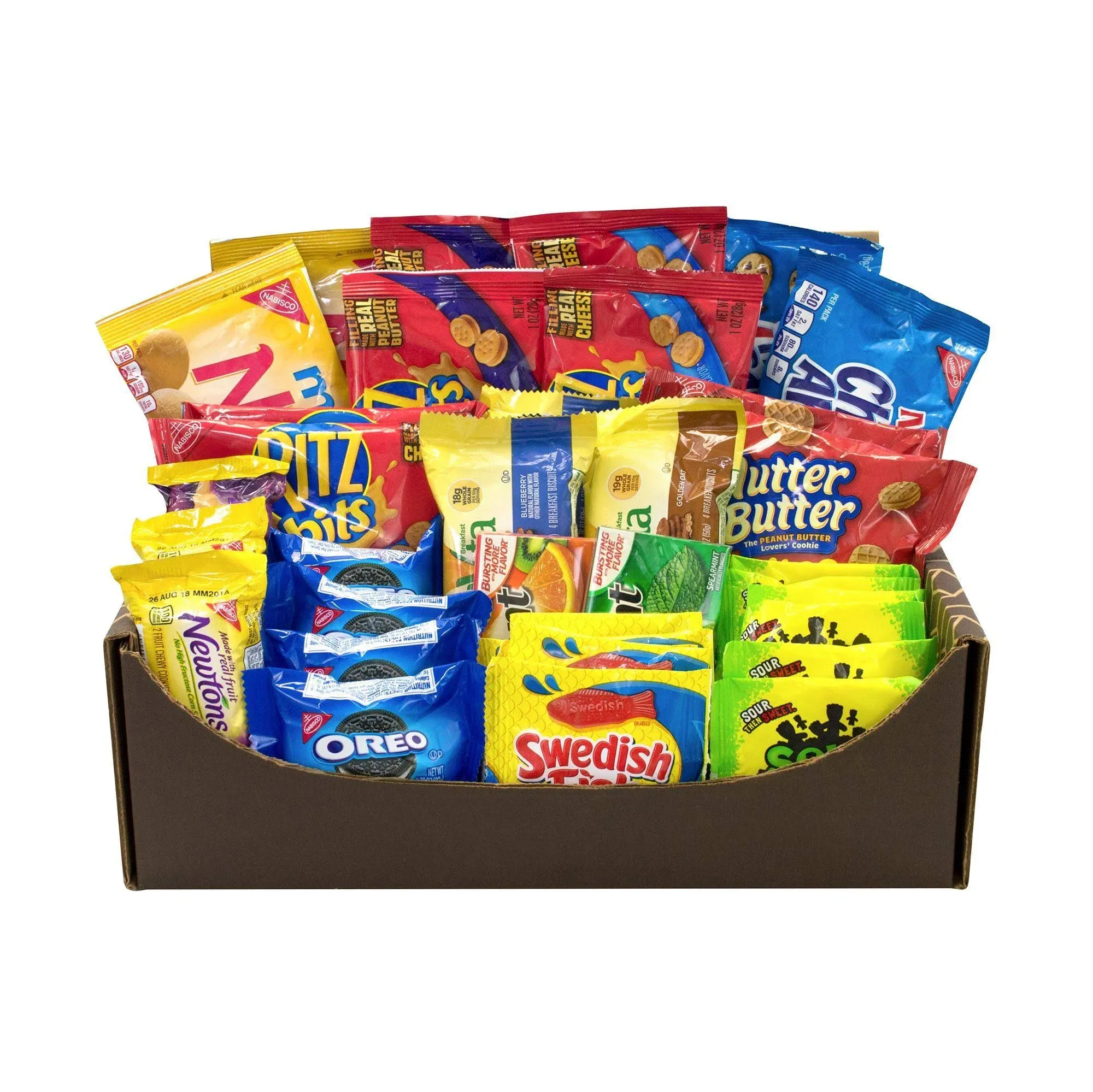 Snack Chest Care Package (120 Count) Variety Snacks Gift Box - College Students, Military, Work or Home - Over 9 Pounds of Chips, Cookies, & Snacks!