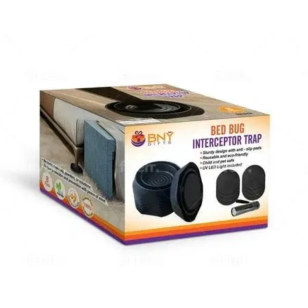 Bed Bug Interceptors, Bug Detector and Bed Bug Trap, with Anti Skid Pads and ...