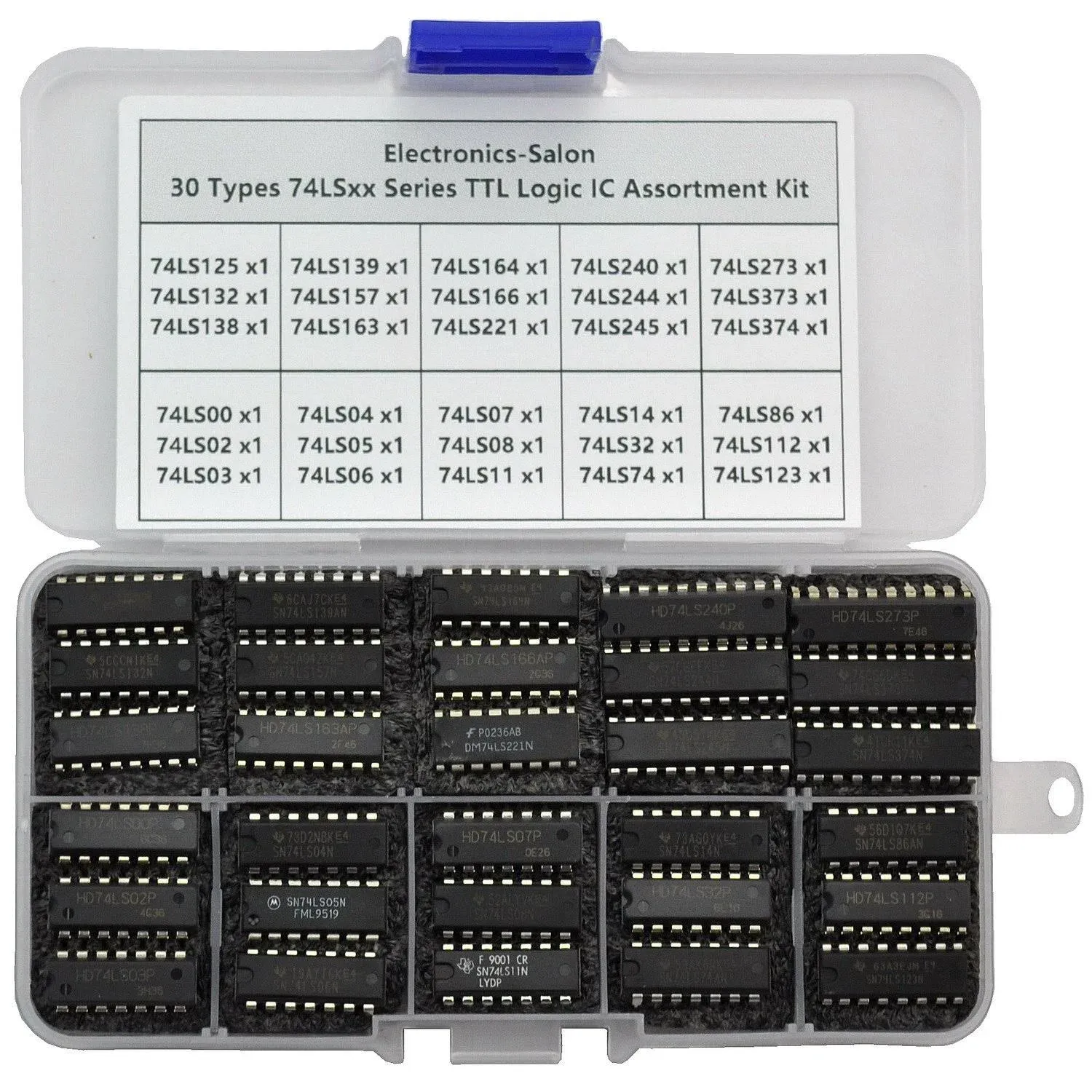 30 Types 74LSxx Series Logic IC Assortment Kit, TTL, Low-Power Schottky Logic...