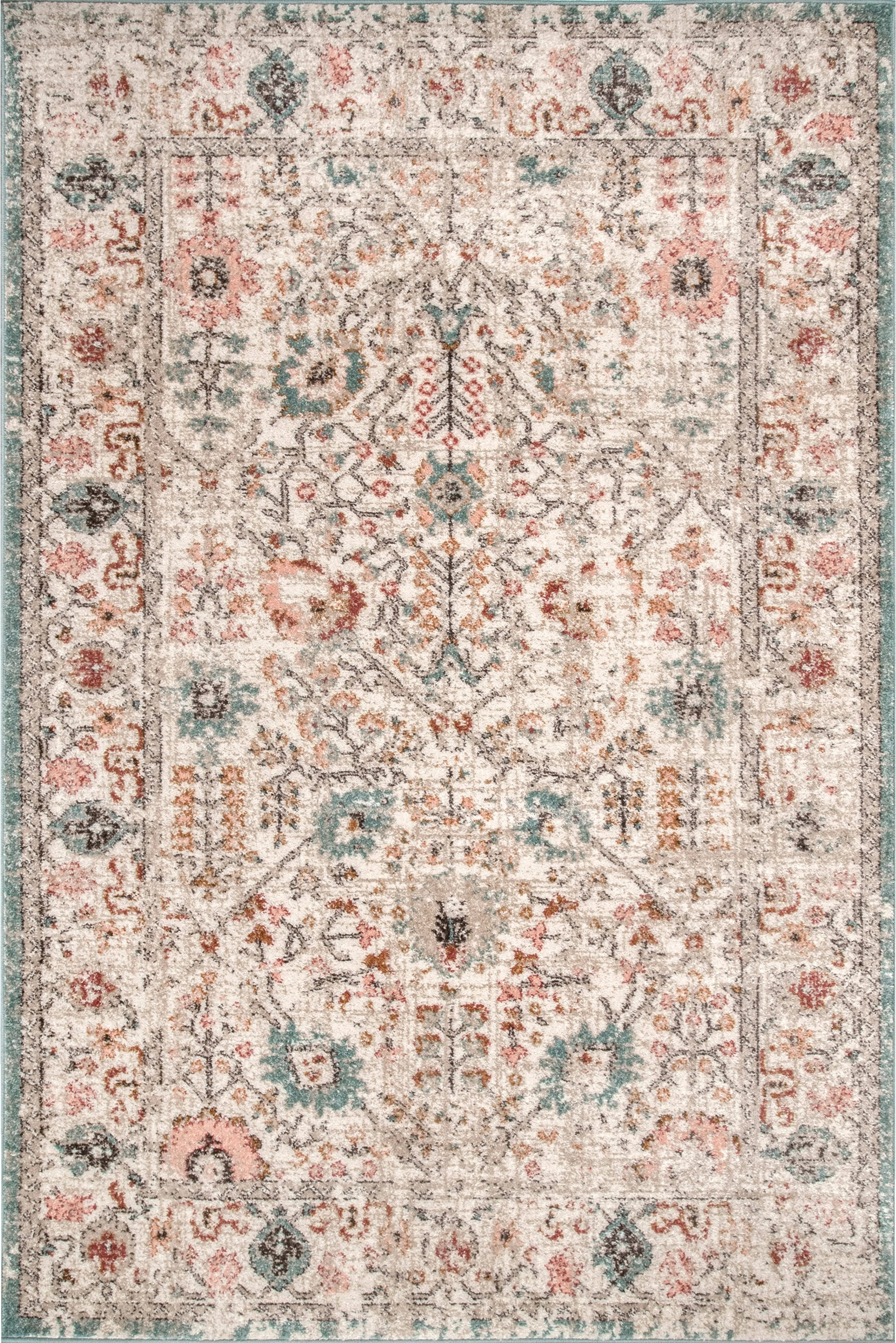 Nuloom Lenore Vintage Floral Area Rug, Beige, 3x5 ft