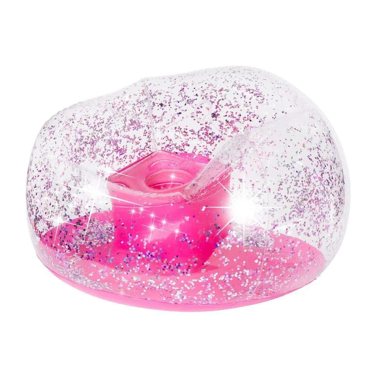 Three Cheers for Girls Glitter Confetti Inflatable Chair Ages 6 Years and Up