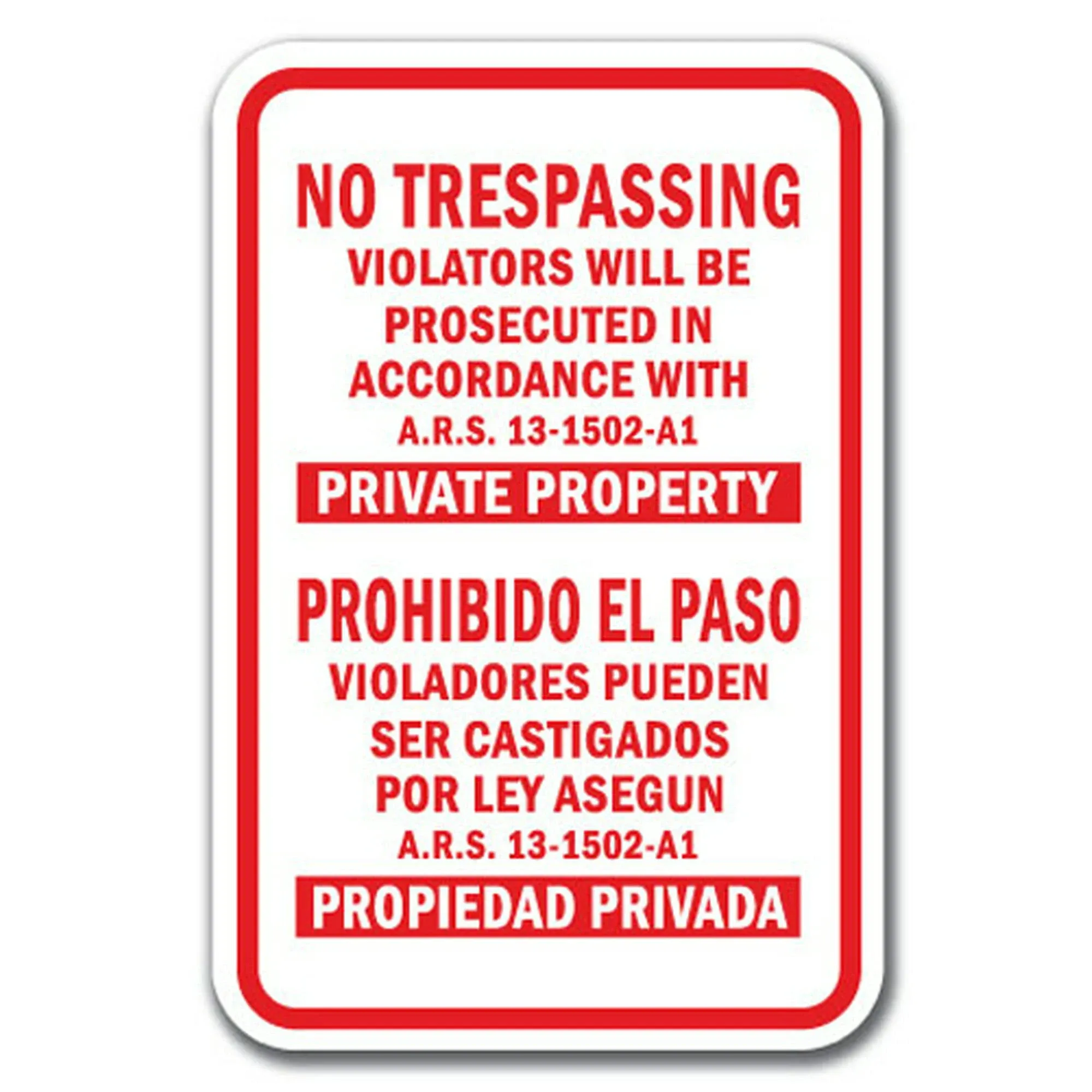 Signmission No Trespassing Violators Sign