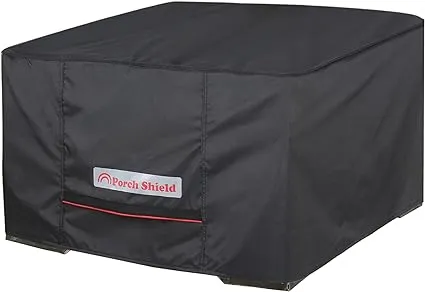 Coverage Round Fire Pit Cover, Large, Black Fll