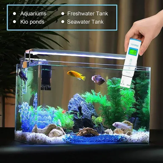 YINMIK Ph Meter, Digital Ph Tester for Hydroponics, Ph Temp Meter with Horizonta