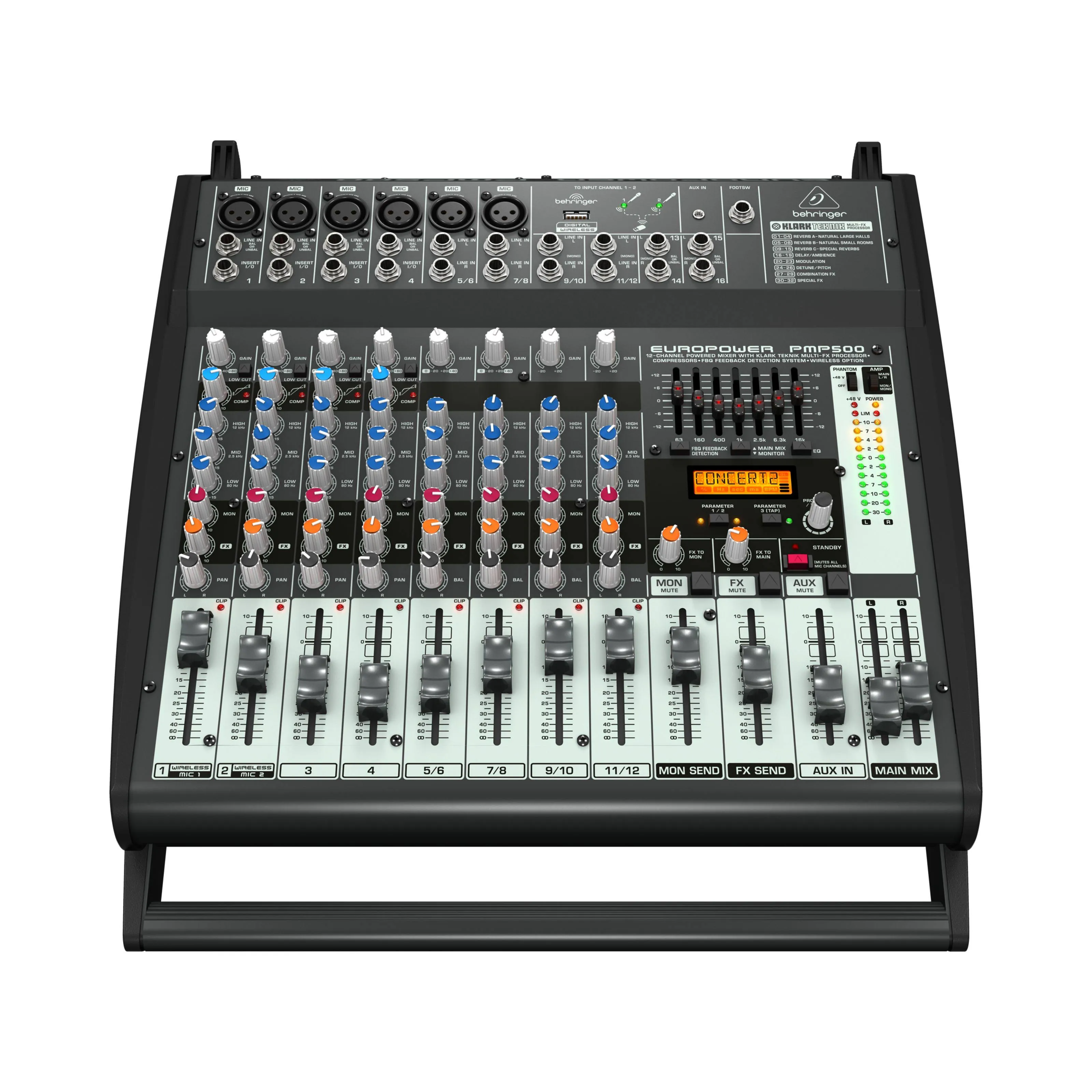 12-Channel Powermixer - Behringer PMP500 EUROPOWER 500W