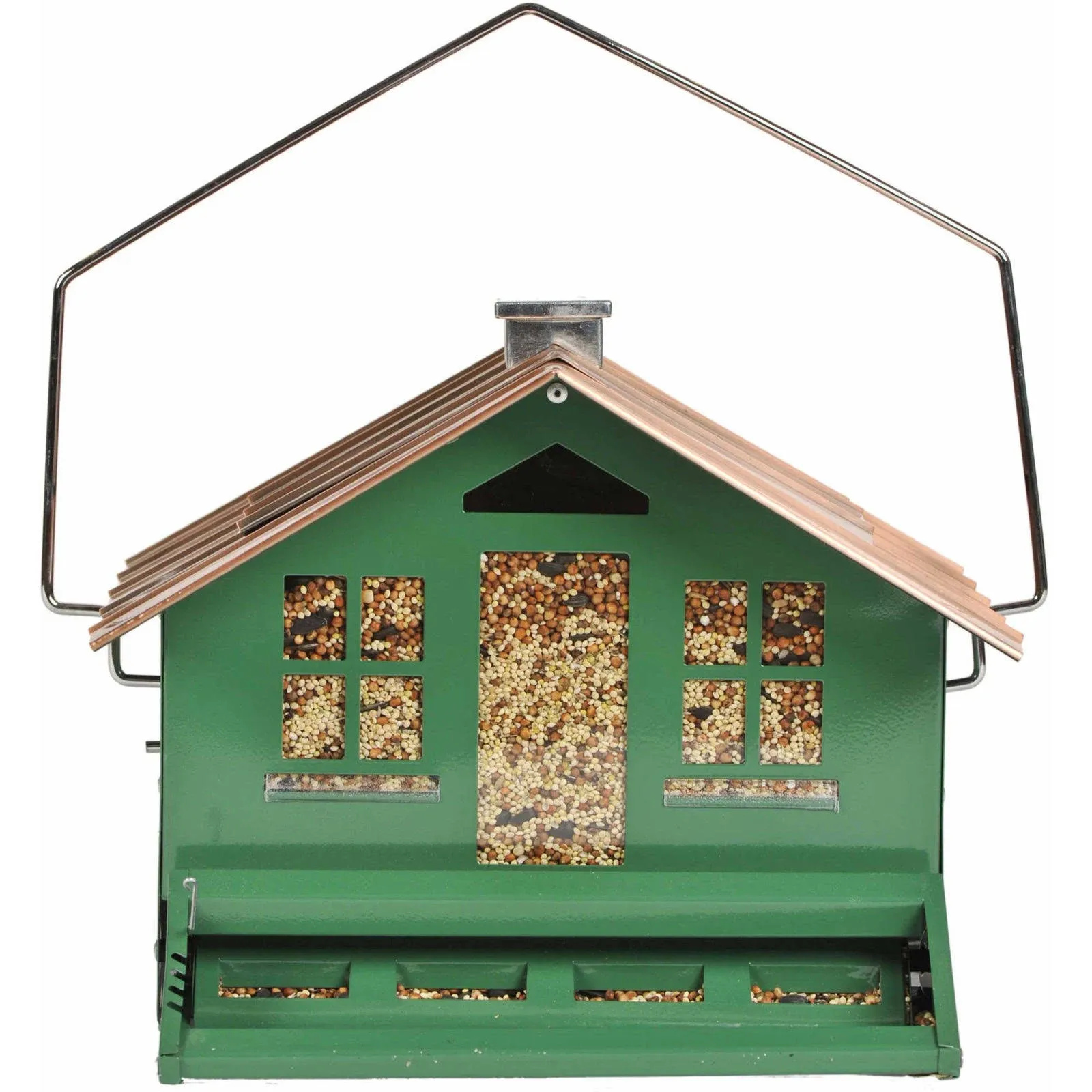 Perky-Pet Squirrel Be Gone Green Bird Feeder