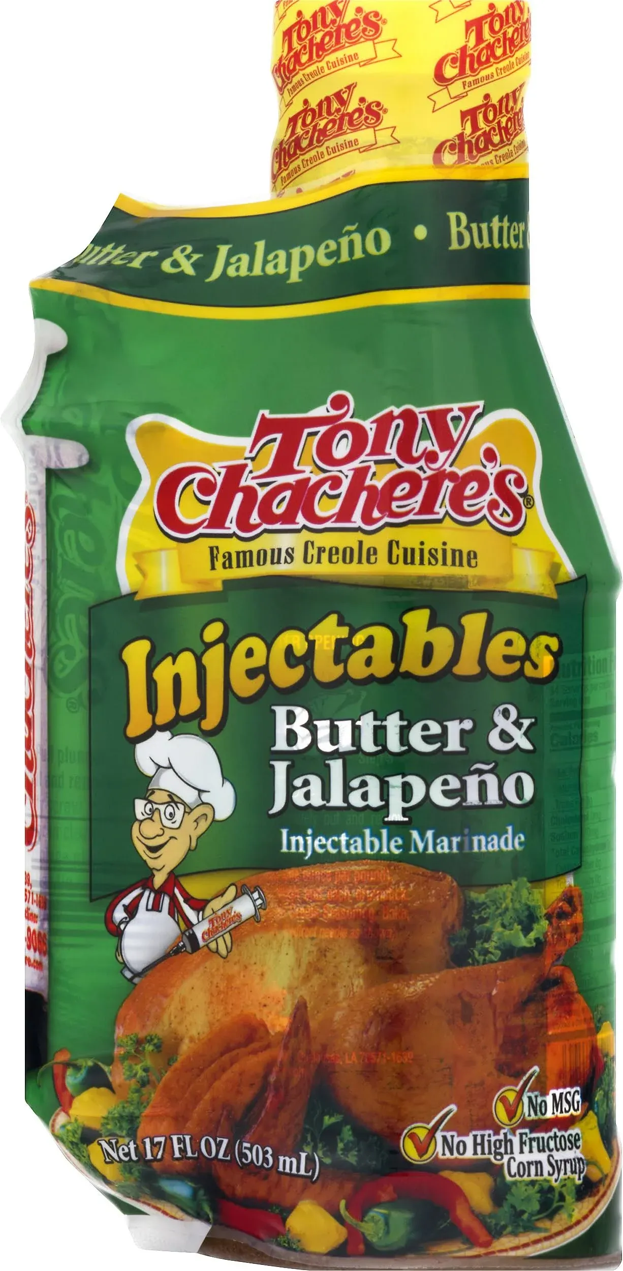 Tony Chachere&#039;s Creole Butter and Jalapeno Marinade, 17 Oz (Pack of 1)