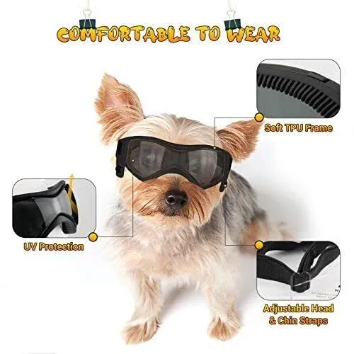 Dog Goggles Breed, Dog Sunglasses Small Breed Dog Eye Sun Light Medium Black